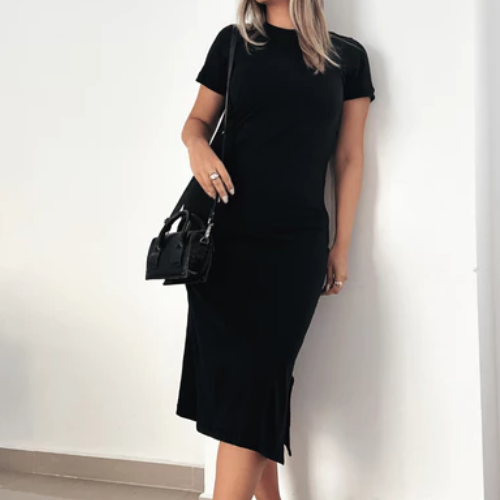 Vestido Midi Liso