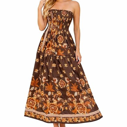 Vestido Flounce Estampado