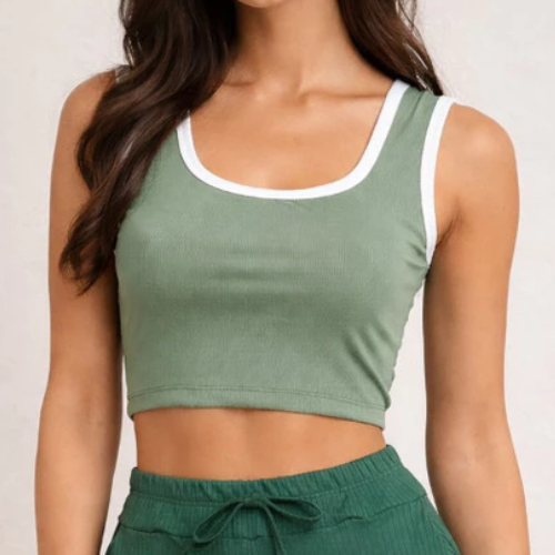 Blusa Cropped Canelada